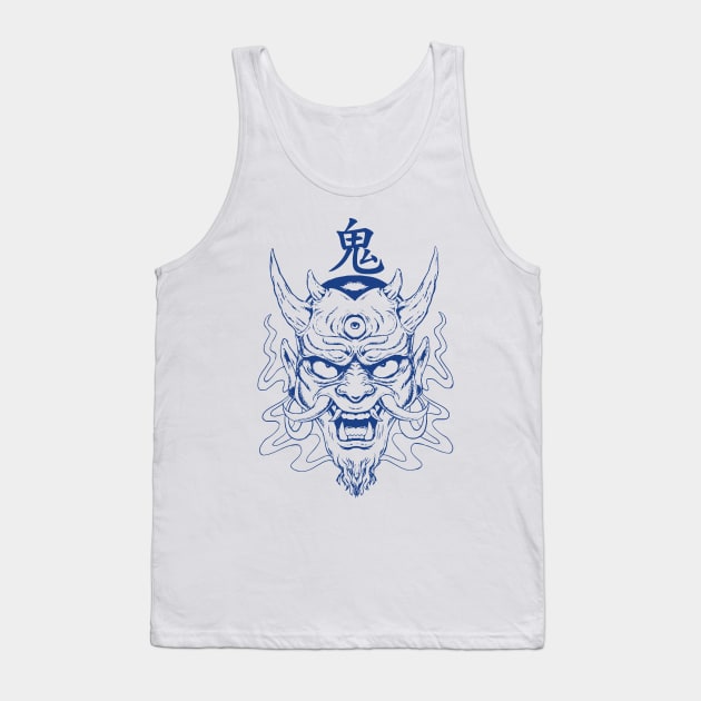 Japanese Tattoo Devil Oni Art Tank Top by AtomicBullfrog